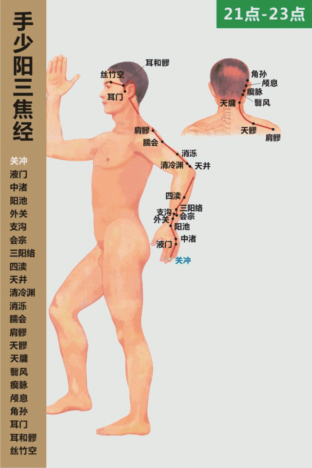 艾灸基础经络常识（5）手少阳三焦经 足少阳胆经(图1)